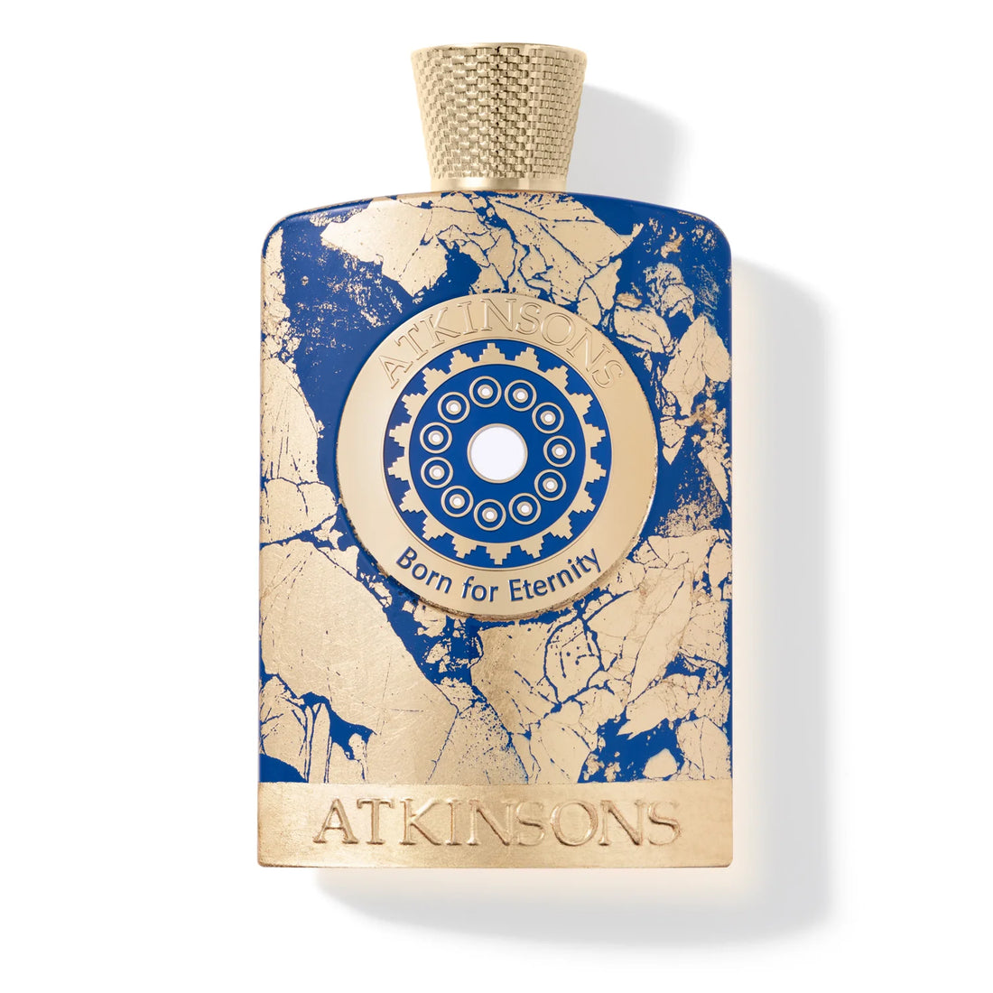 ATKINSONS Born for Eternity fragrance 100ml blue and gold decorative perfume bottle
