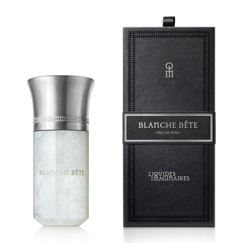 Liquides Imaginaires Blanche Bête perfume 100ml with frosted bottle and metallic silver cap
