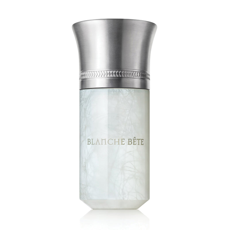 Liquides Imaginaires Blanche Bête perfume 100ml with frosted bottle and metallic silver cap