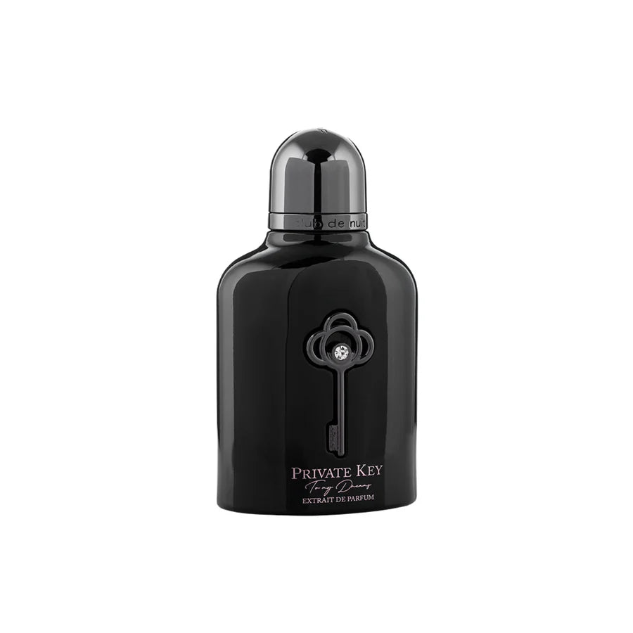 ARMAF Club De Nuit Private Key perfume black bottle with key design and silver cap