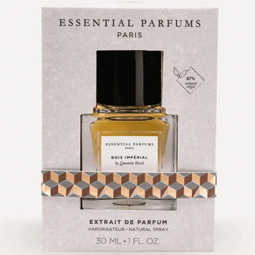 Essential Parfums Paris Bois Imperial Extrait De Parfum 30ml natural spray bottle in packaging