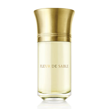Liquides Imaginaires Fleur de Sable perfume 100ml bottle with gold cap and clear glass container