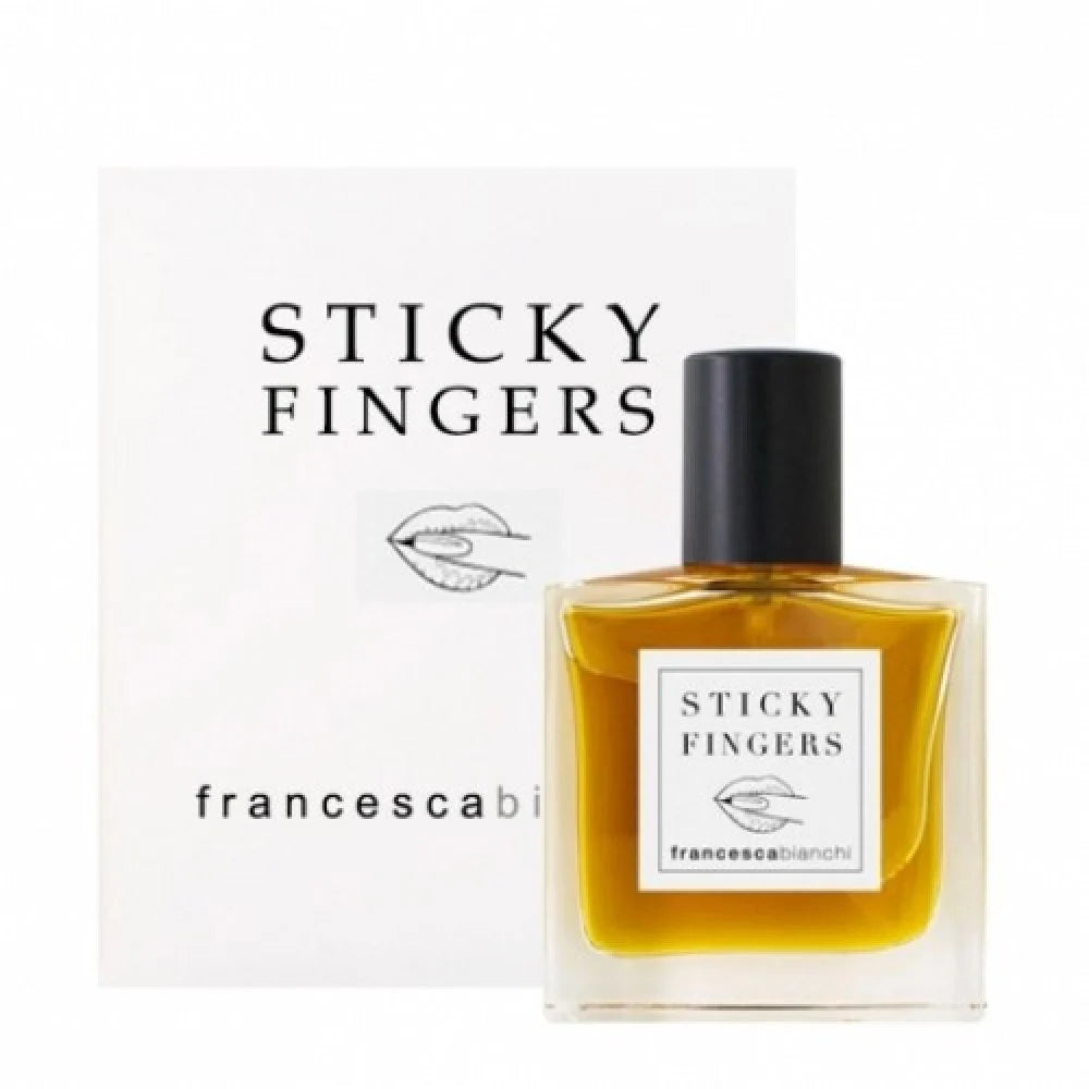 Francesca Bianchi Sticky Fingers perfume in a sleek bottle with elegant packaging