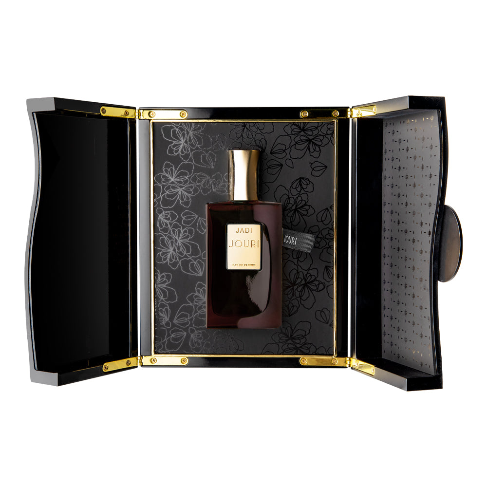 Jouri Jadi Eau de Parfum 50ml in sleek dark bottle with gold cap and label