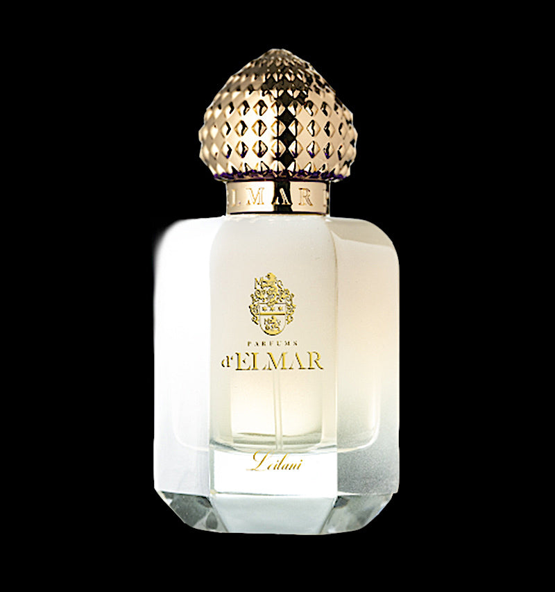 DELMAR Leilani niche perfume 60ml elegant frosted glass bottle with gold textured cap
