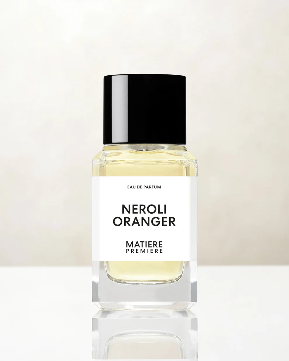 Matiere Premiere Neroli Oranger Eau de Parfum in clear glass bottle with black cap