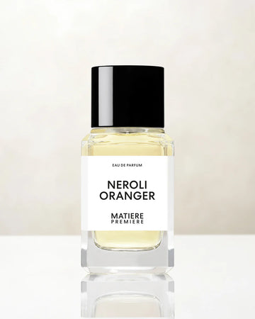 Matiere Premiere Neroli Oranger Eau de Parfum in clear glass bottle with black cap