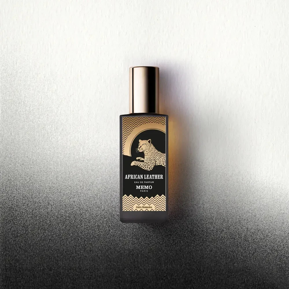 MEMO African Leather perfume Dubai in a stylish bottle with animal print design
