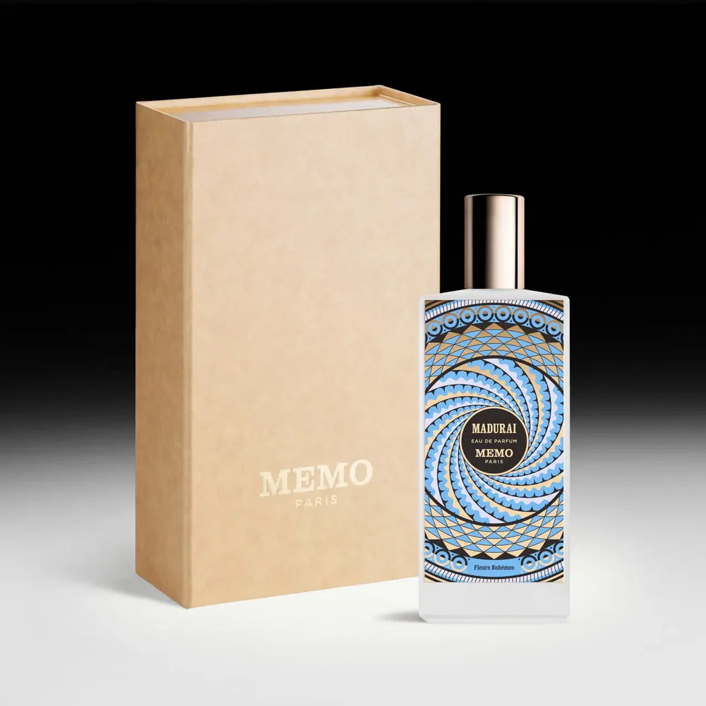 MEMO Madurai Eau de Parfum 75ml in a stylish bottle with a decorative box