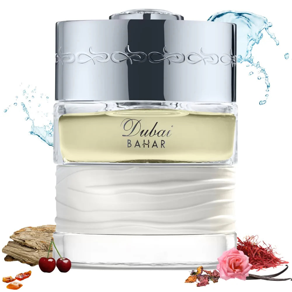 SPIRIT OF DUBAI Dubai Bahar perfume 50ml bottle with silver cap and floral and fruit accents