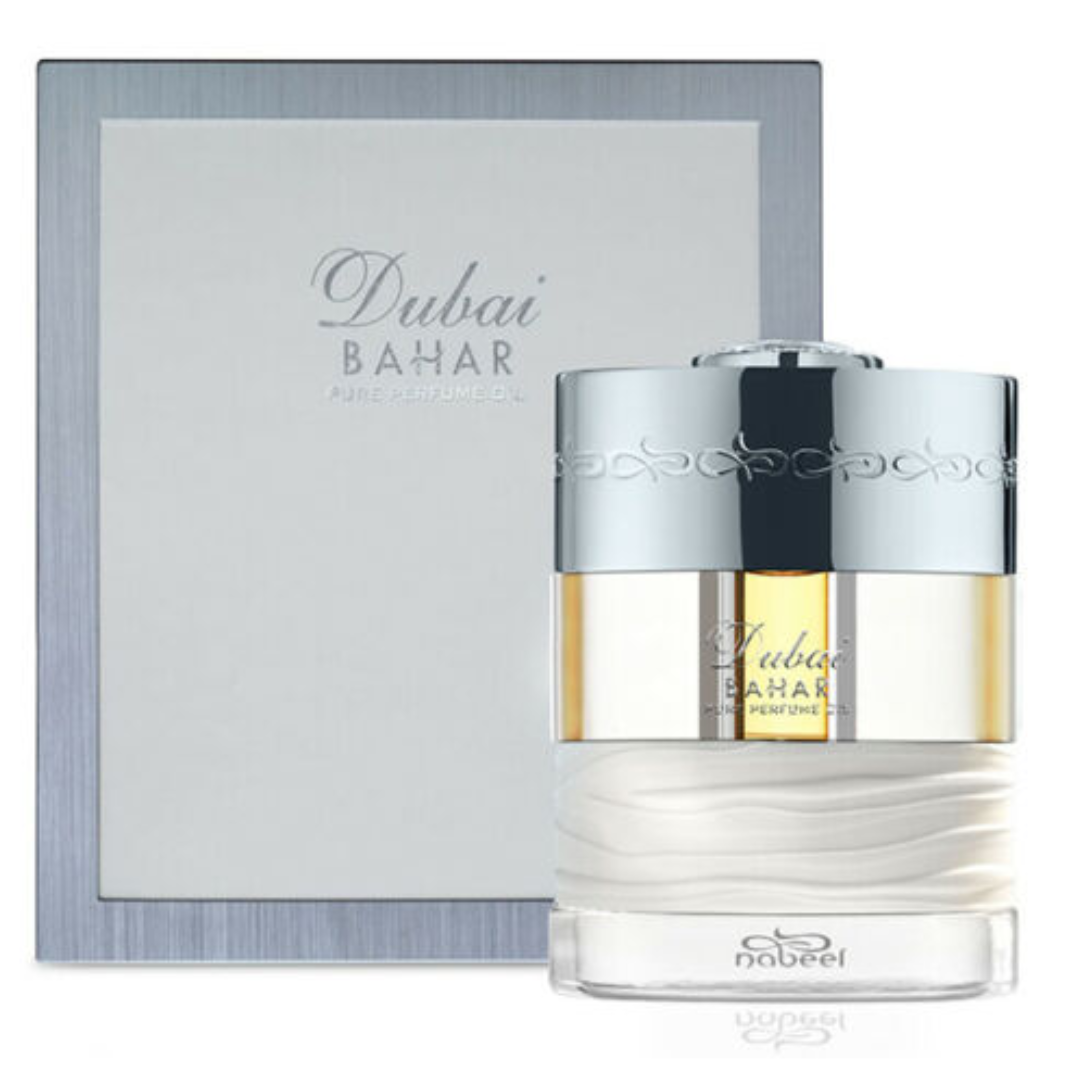 SPIRIT OF DUBAI Dubai Bahar perfume 50ml bottle with silver cap and floral and fruit accents