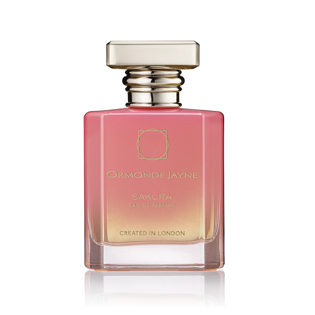 Ormonde Jayne Sakura perfume 50ml bottle with pink gradient and gold cap