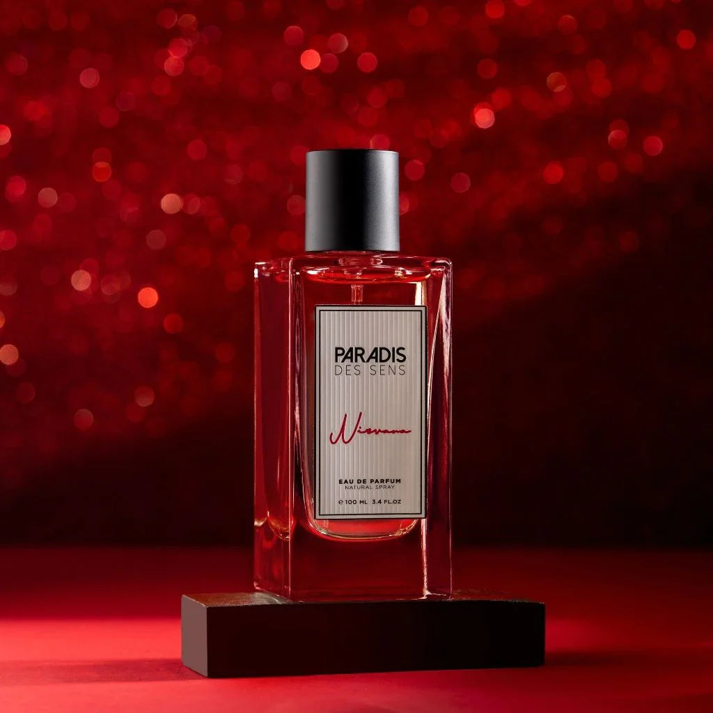 Paradis des Sens Nirvana perfume bottle and white box Eau de Parfum Paradis Des Sens Nirvana review