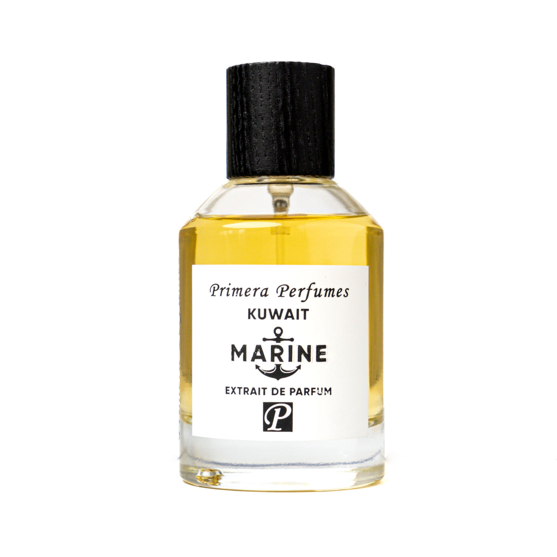Primera Perfumes Marine Eau de Parfum 100ml bottle with black cap and yellow fragrance