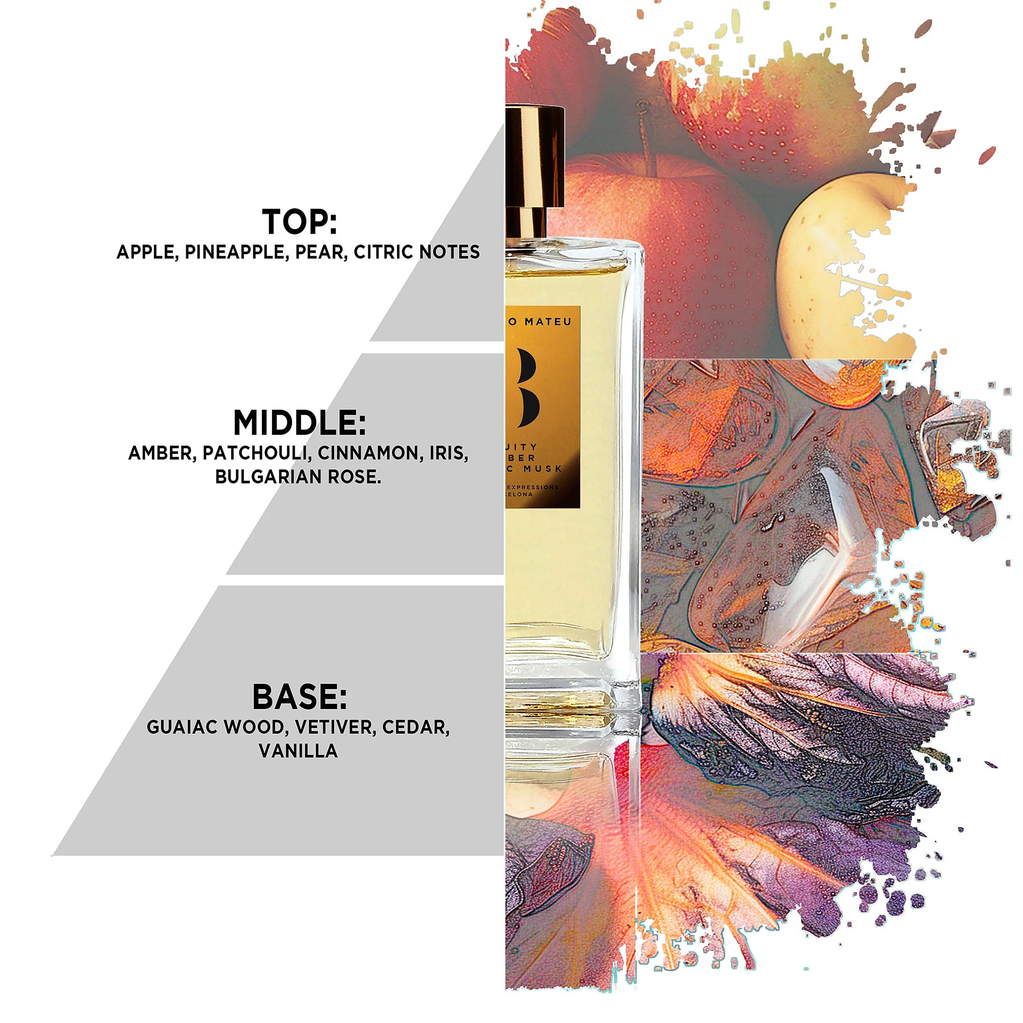 Rosendo Mateu No 8 perfume Dubai bottle with fragrance notes of apple, amber, and vanilla