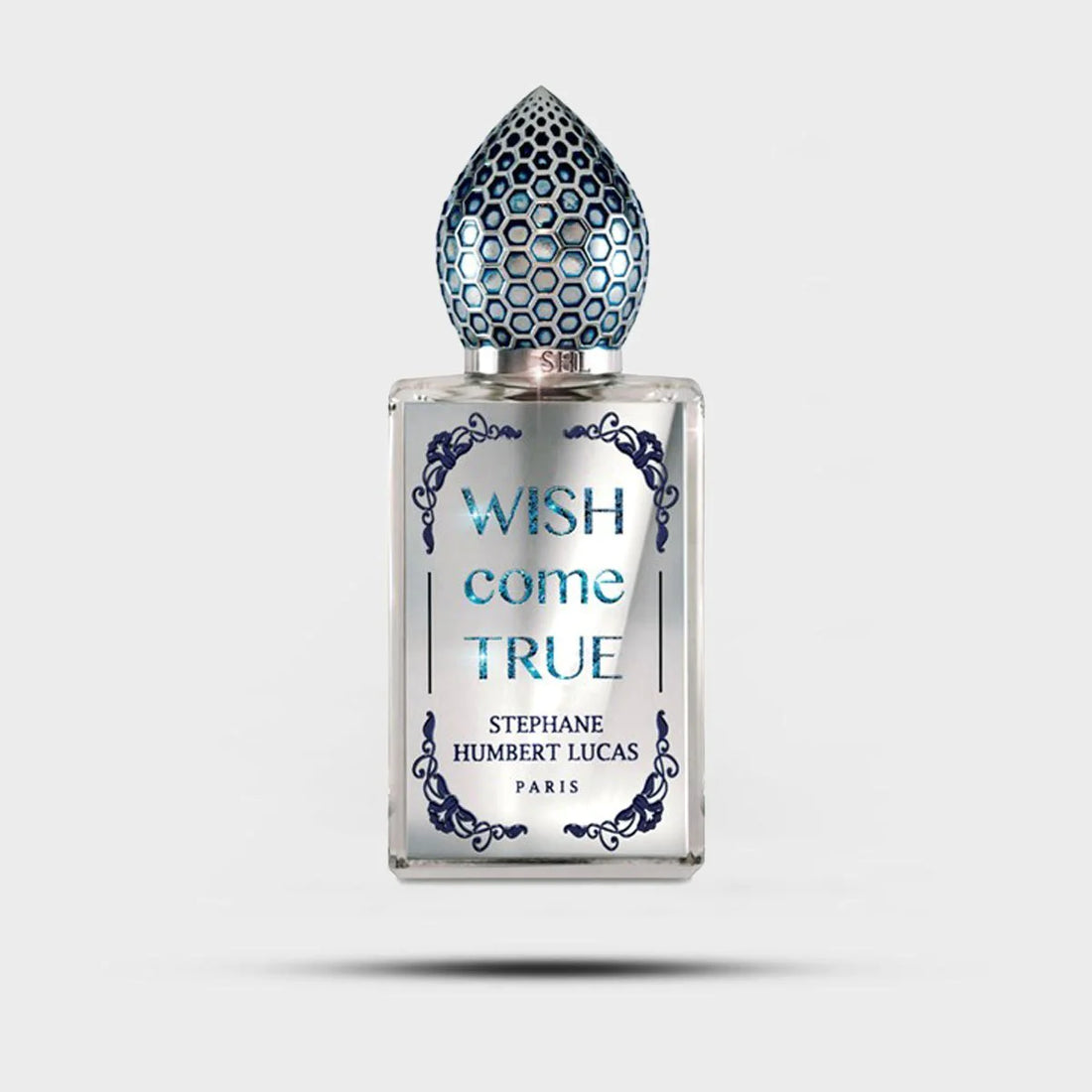 Stephane Humbert Lucas Wish Come True niche perfume Dubai with decorative blue cap and elegant clear bottle