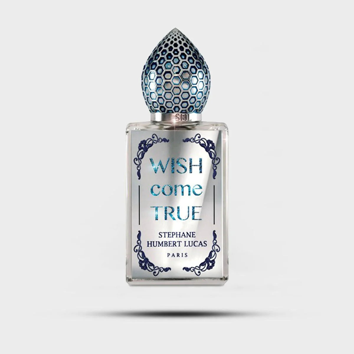 Stephane Humbert Lucas Wish Come True niche perfume Dubai with decorative blue cap and elegant clear bottle