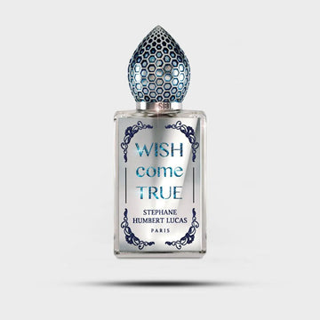 Stephane Humbert Lucas Wish Come True niche perfume Dubai with decorative blue cap and elegant clear bottle