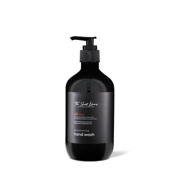 The Scent Library fruity scented handwash in black bottle with pump for refreshing hand cleansing
