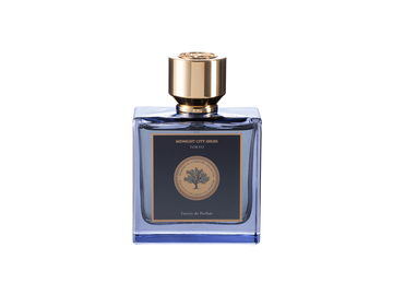 Tokyo Extrait De Parfum 75ml by Memoirs of a Perfume Collector in a square blue bottle with gold cap