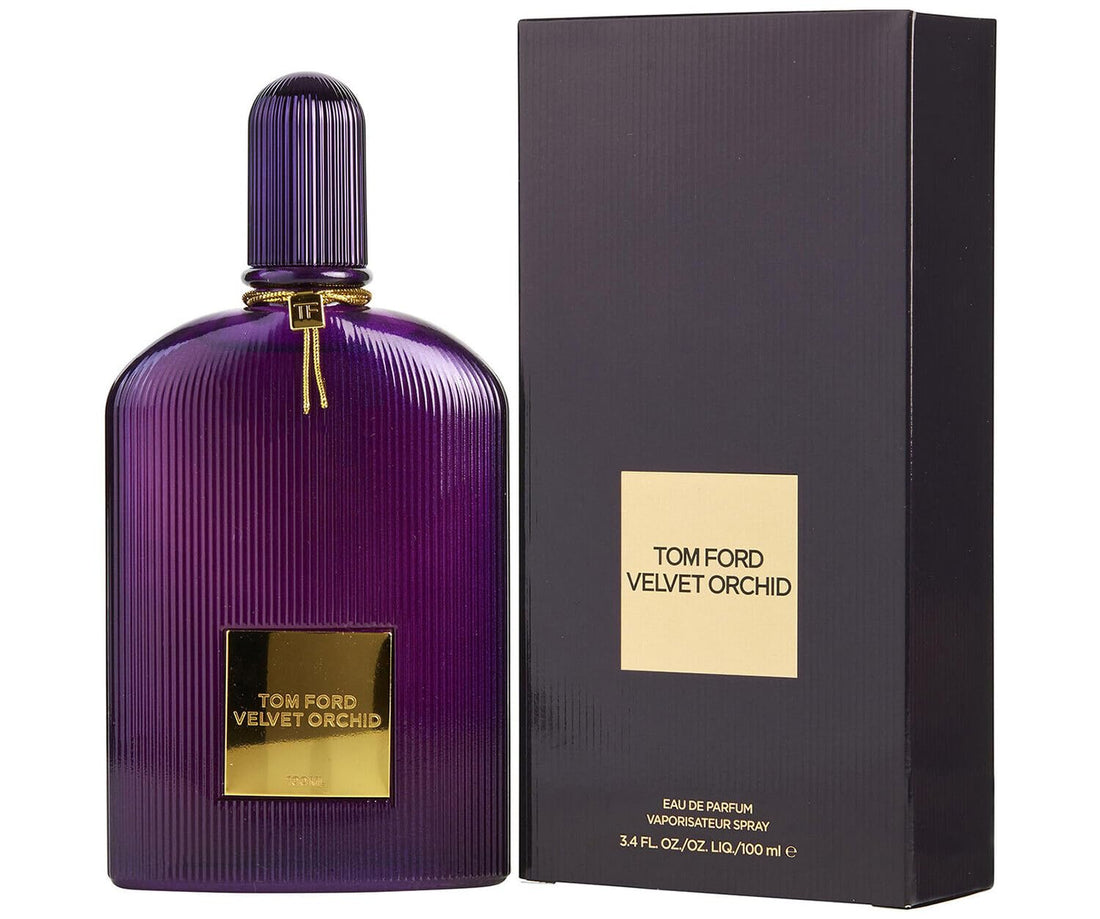 Tom Ford Vert D'Encens Eau de Parfum in a beautifully designed purple bottle with ribbed texture