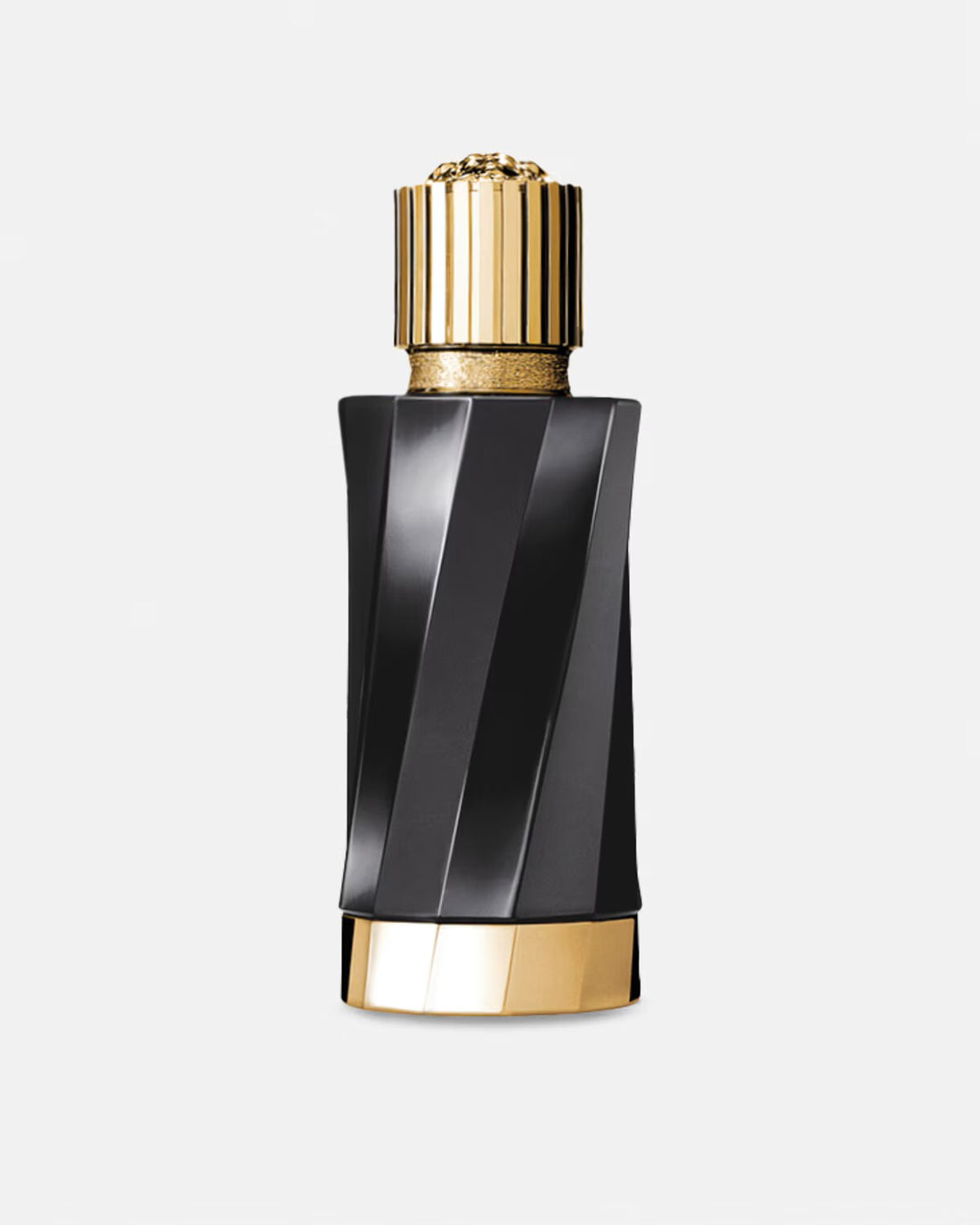 Versace Atelier Ambre Nectar perfume black and gold bottle with amber and wood scent elements