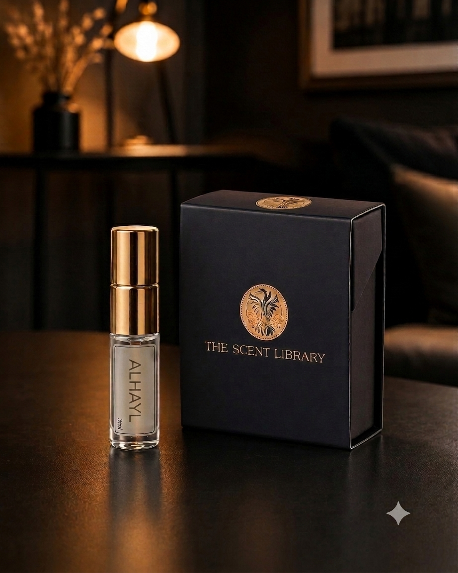 Alhayl 3ml sample vial by The Scent Library — cardamom Emirati niche perfume