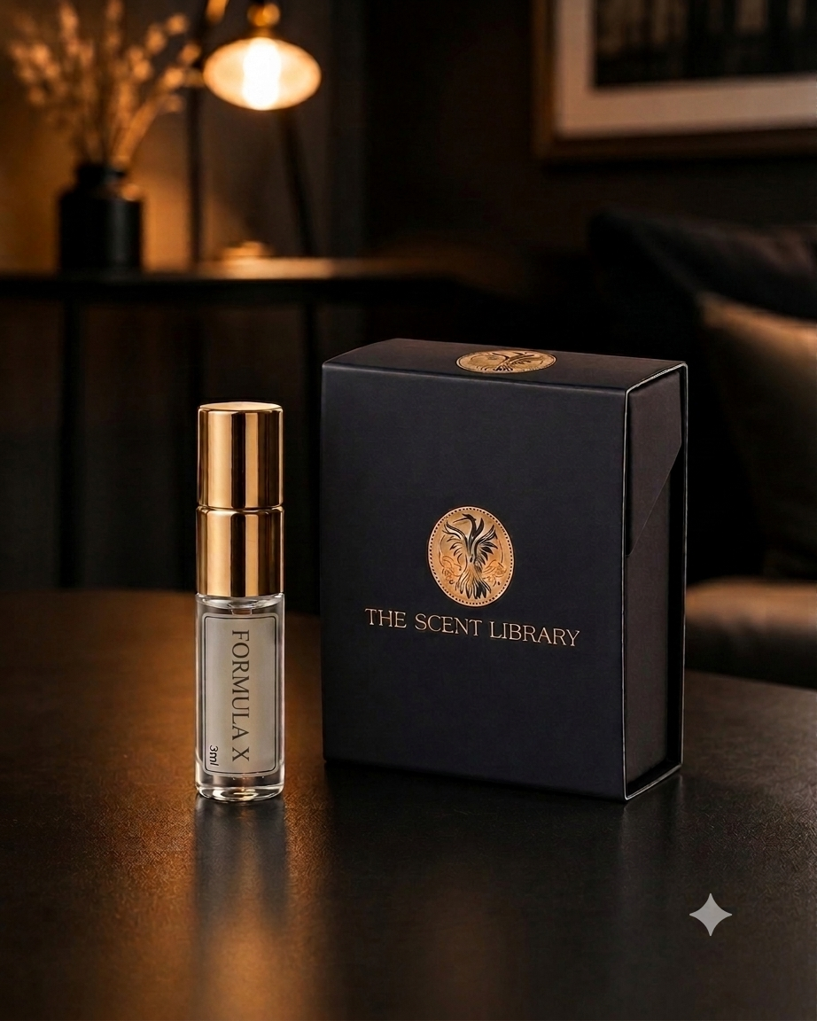 Formula X 3ml sample vial by The Scent Library — unisex amber niche perfume