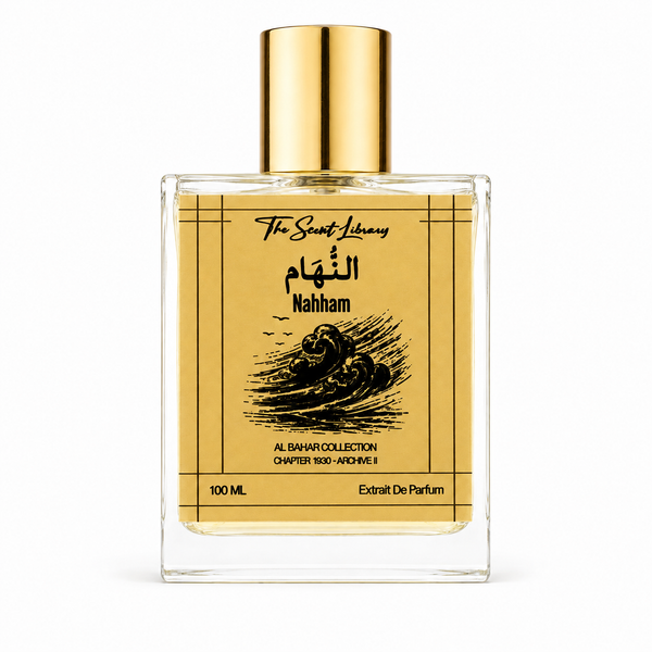 Nahham by The Scent Library — warm incense amber perfume named for the pearl divers' singer