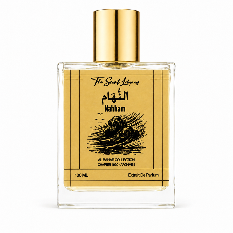 Nahham by The Scent Library — warm incense amber perfume named for the pearl divers' singer
