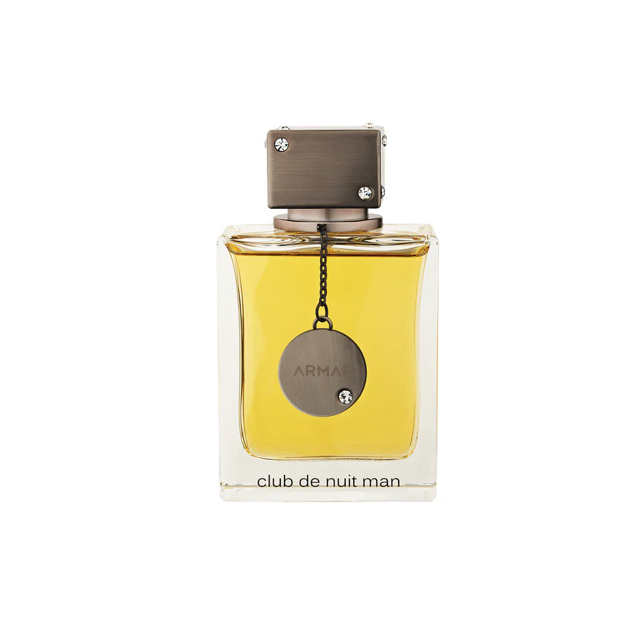 ARMAF Club de Nuit Man EDT 105ml online men's perfume with amber liquid in clear glass bottle