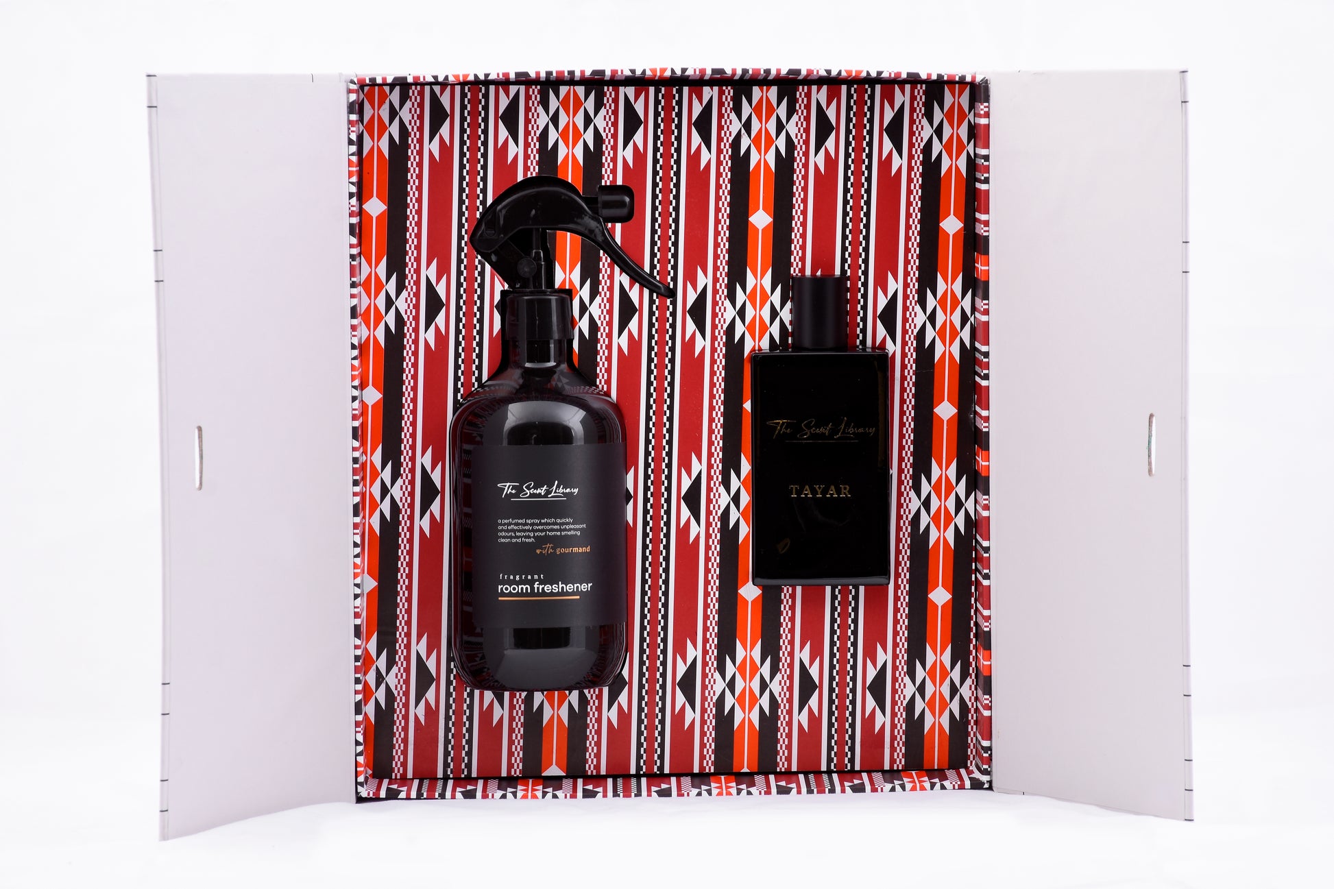 Baytak Signature Duo Dubai room freshener and scent gift set in decorative packaging