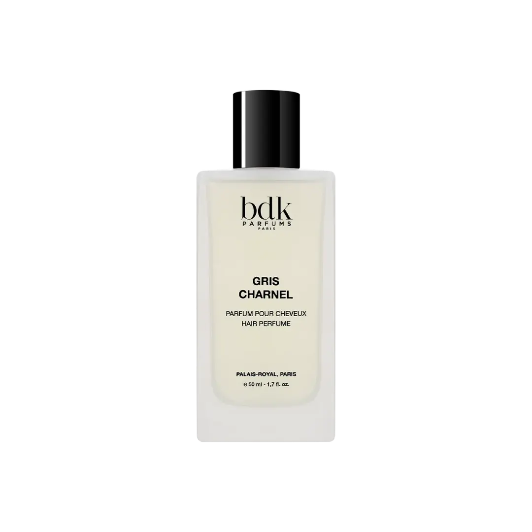 BDK Parfums Bdk Gris Charnel hair perfume in a sleek frosted bottle with black cap