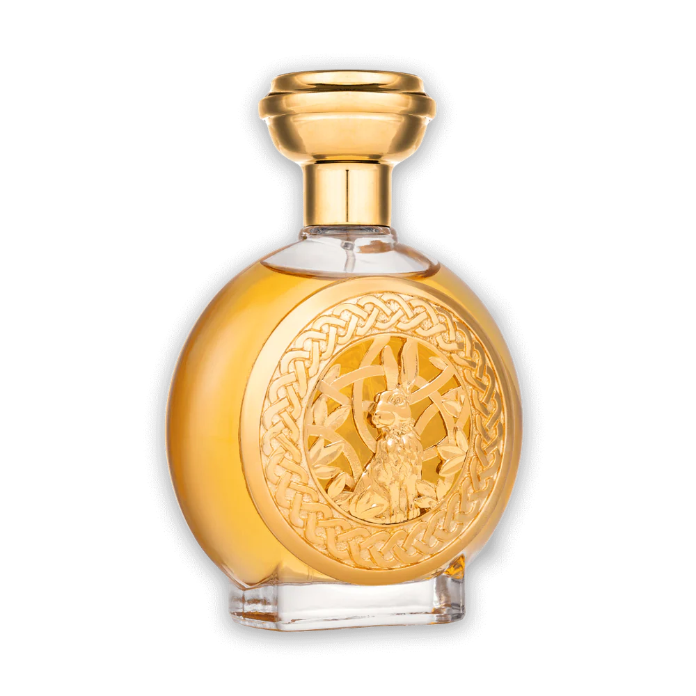 Boadicea the Victorious Hasu perfume in a beautifully designed bottle with an engraved rabbit motif