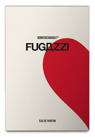 BORNTOSTANDOUT Fugazzi perfume 50ml white bottle with modern design and Eau de Parfum label
