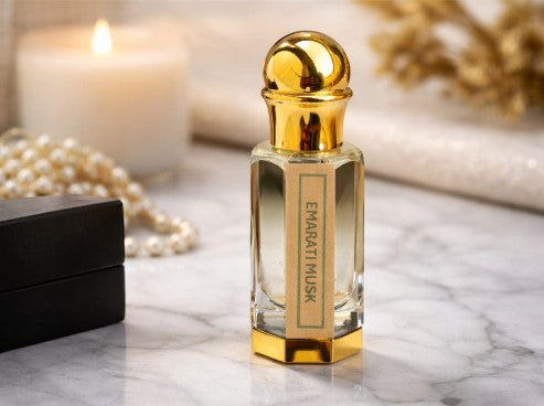 The Scent Library EMARATI MUSK fragrance in 50ml bottle with floral and woody notes