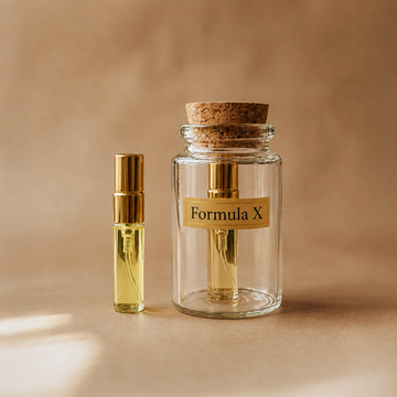 The Scent Library FORMULA X - Sample 3ml in glass vial with cork top featuring floral notes