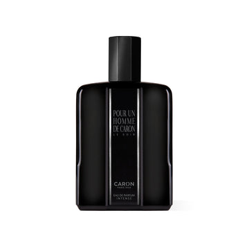 Caron Pour Un Homme de Caron Le Soir black perfume bottle with sleek design