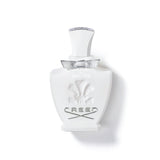 Creed Love In White 75ml for sale white perfume bottle with silver bow and embossed logo