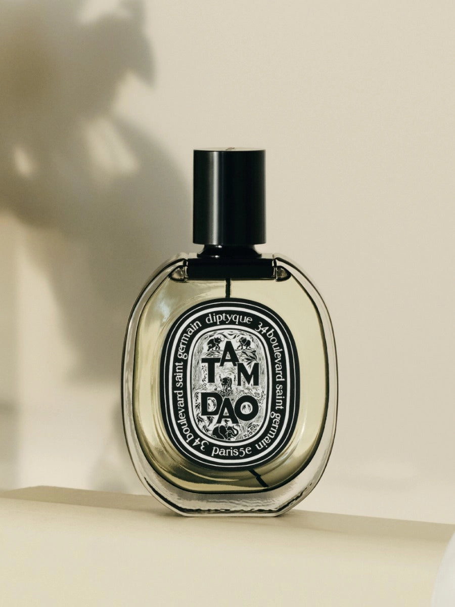 Diptyque Tam Dao Eau de Parfum 75ml in a sleek glass bottle with a black cap and iconic label