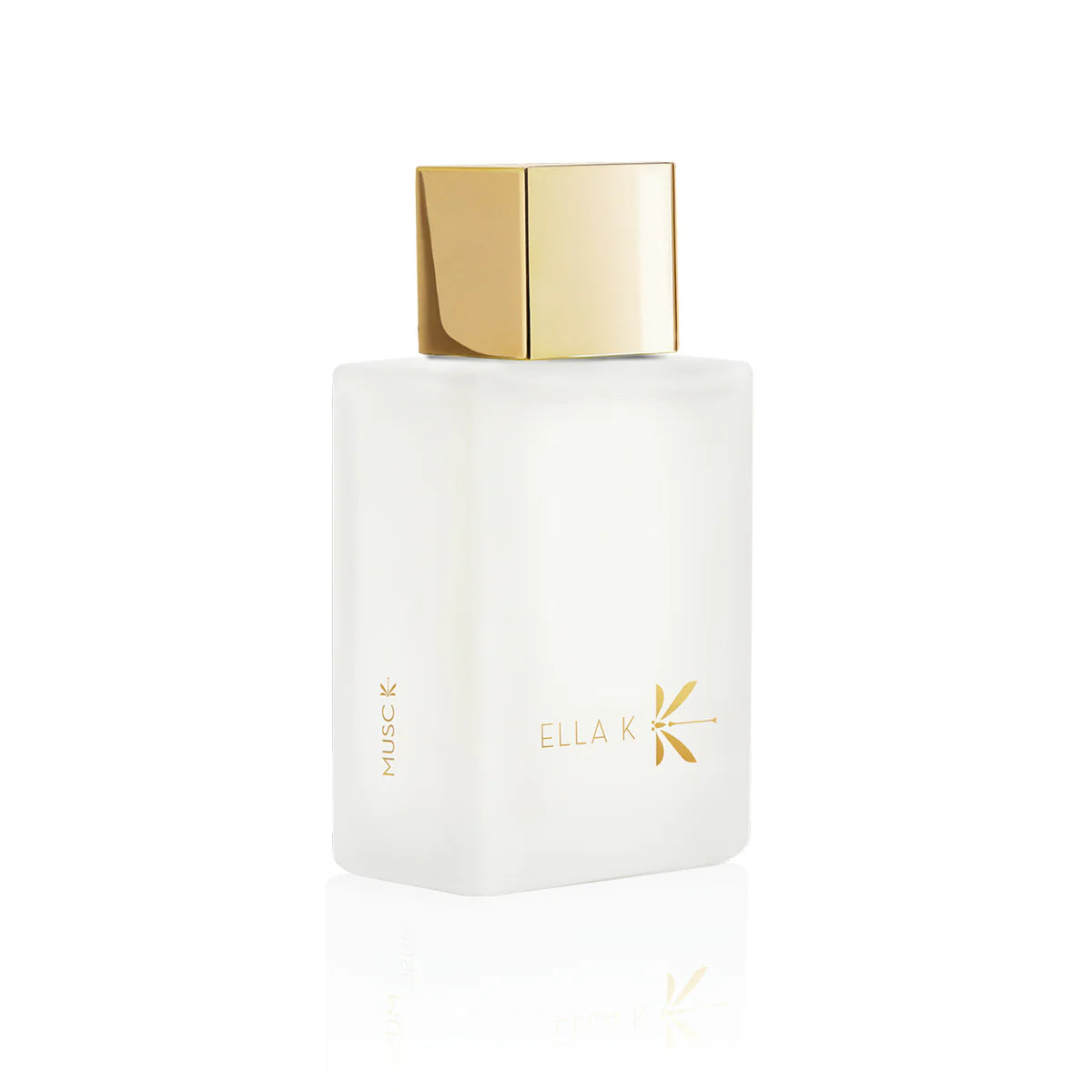 Ella K Musc Eau de Parfum 100ml in Elegant White Bottle with Gold Cap for Luxurious Fragrance