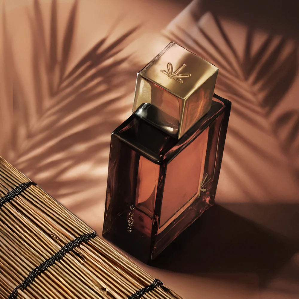 ELLA K Amber K perfume 100ml in elegant bottle with gold cap and stylish design