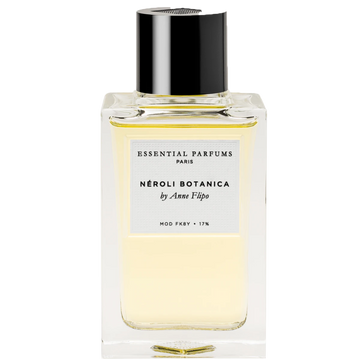 Essential Parfums Neroli Botanica 100ml perfume bottle with clear glass and black cap