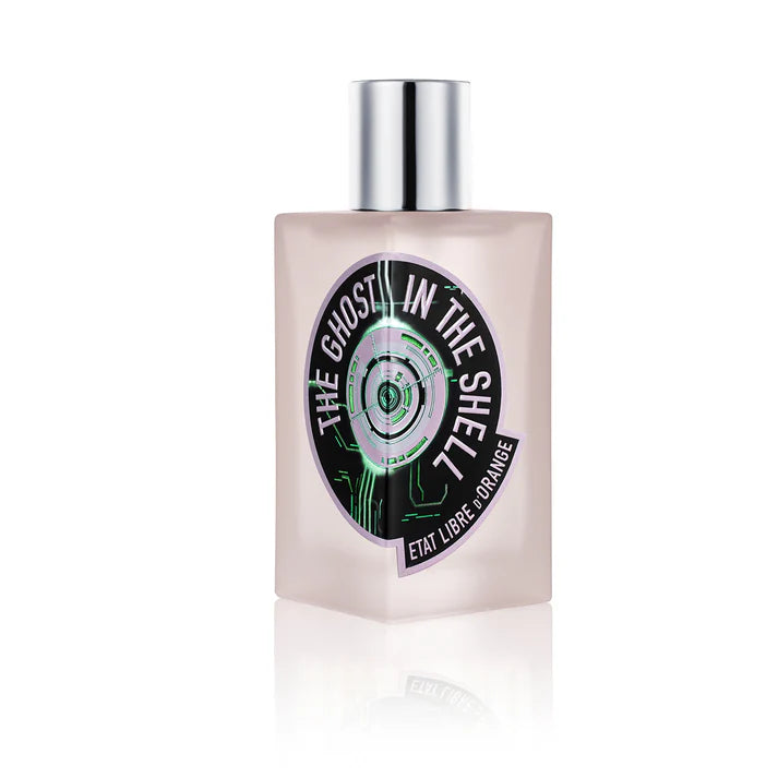Etat Libre d'Orange The Ghost in the Shell perfume bottle with a sleek design and vibrant label