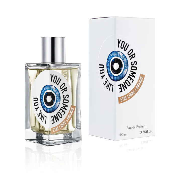 Etat Libre d'Orange You or Someone Like You perfume in a sleek glass bottle with a unique eye design