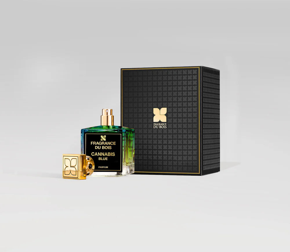 Fragrance Du Bois Cannabis perfume in a stylish bottle with a luxury box for an elegant gift