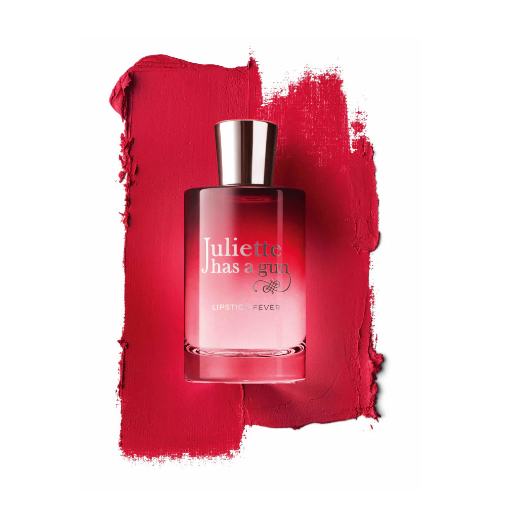 Juliette Has a Gun Lipstick Fever Perfume Bottle with Bold Red Color and Elegant Design