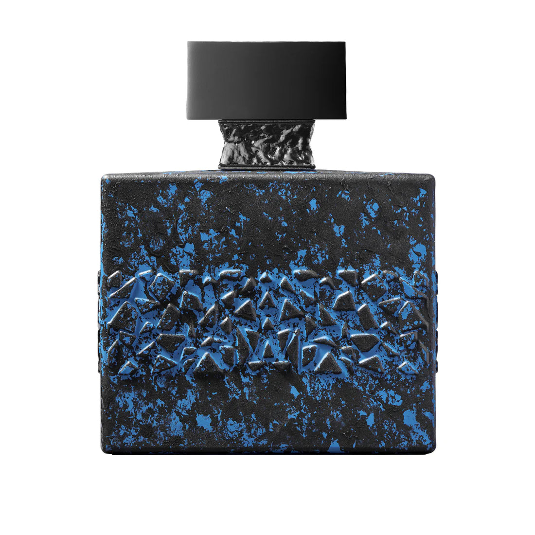 M. Micallef DesirToxic L'intense perfume in a unique textured bottle with blue and black accents
