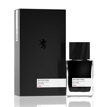 MiN NEW YORK Coda perfume 75ml in sleek black bottle with matching black box packaging