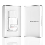 MiN NEW YORK Experimental Hall Of Fame perfume bottle in clear glass packaging with white and black accents